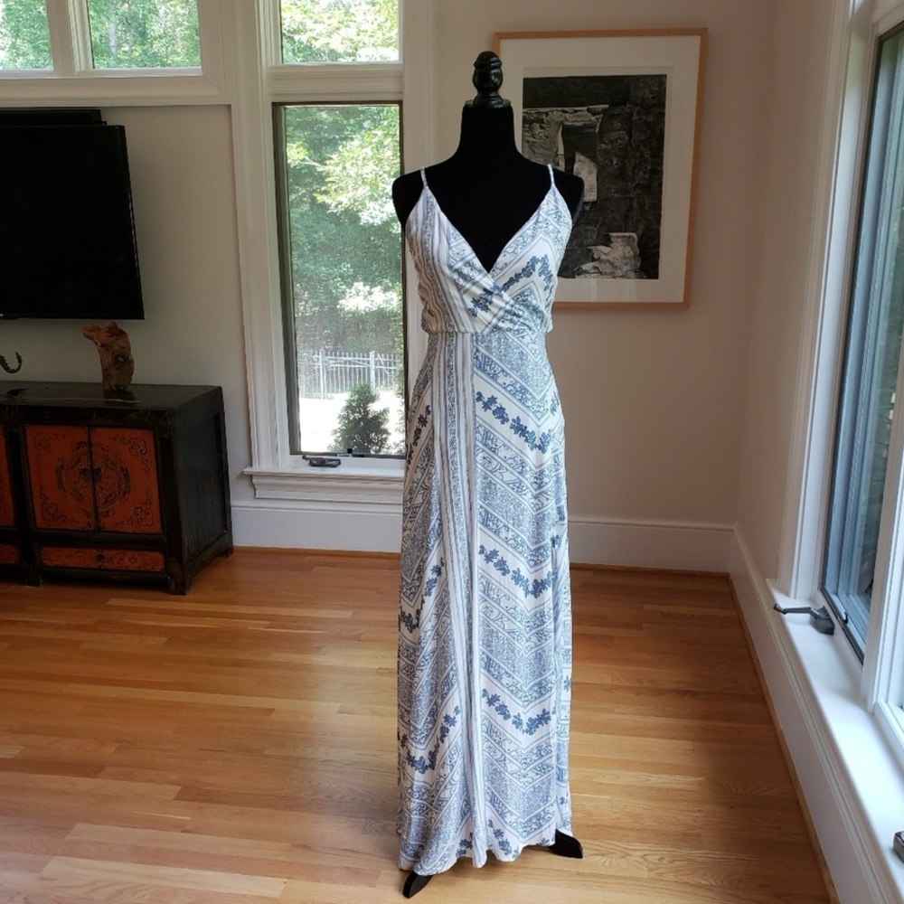 If By Sea Tie Back Maxi Dress